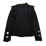 Marc Ellis Maglia Girocollo tinta unita con Logo Nero per Bambina JMJSW00268 NERO MARC ELLIS 