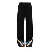 Marcelo Burlon Pantalone Tuta tinta unita con Logo Nero per Bambino F5CMJBFP065 NERO MARCELO BURLON 