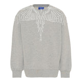Marcelo Burlon Felpa Chiusa Girocollo tinta unita Grigio per Bambino F5CMJBSW071 GRIGIO MARCELO BURLON 