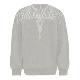 Marcelo Burlon Felpa Chiusa Girocollo tinta unita Grigio per Bambino F5CMJBSW071 GRIGIO MARCELO BURLON 