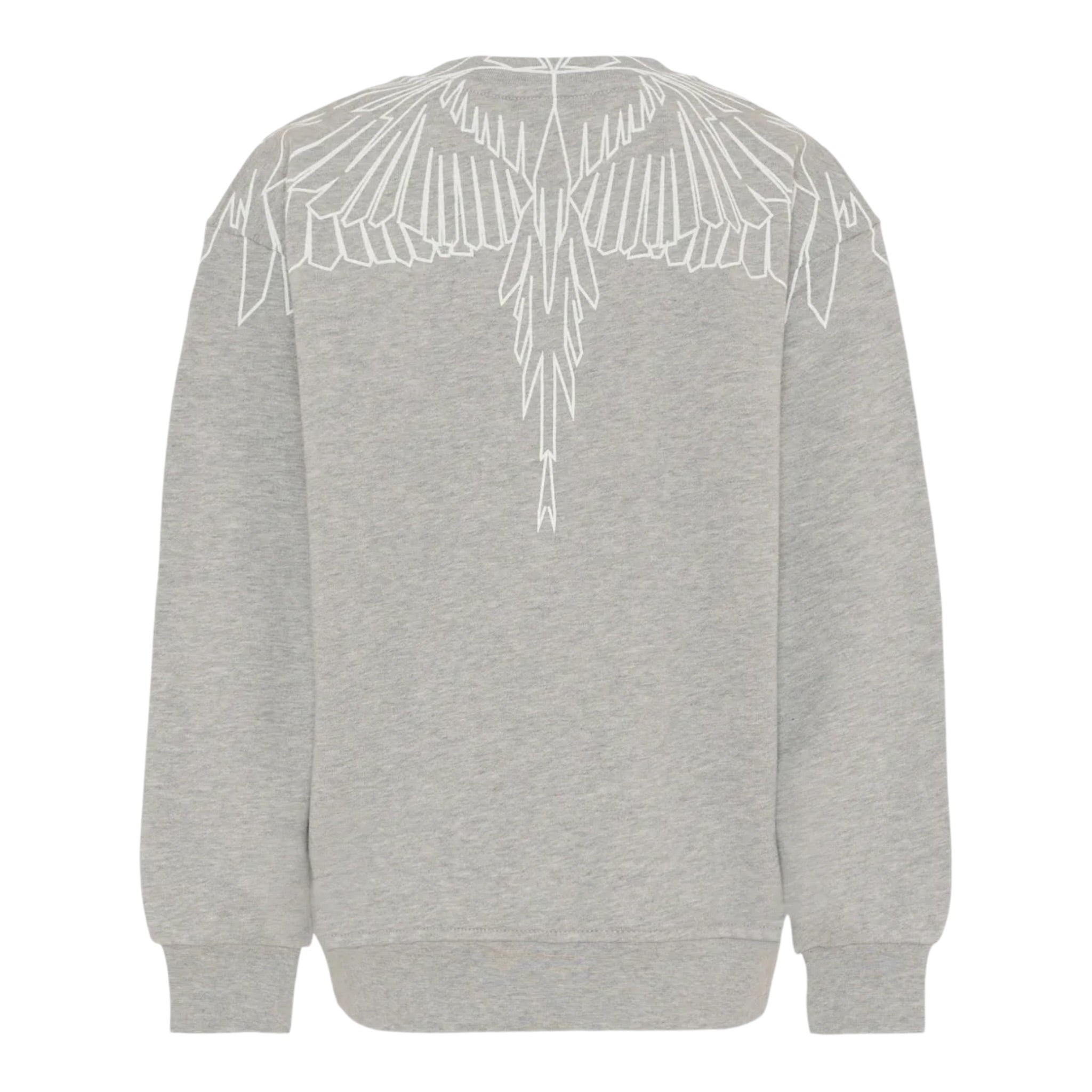Marcelo Burlon Felpa Chiusa Girocollo tinta unita Grigio per Bambino F5CMJBSW071 GRIGIO MARCELO BURLON 