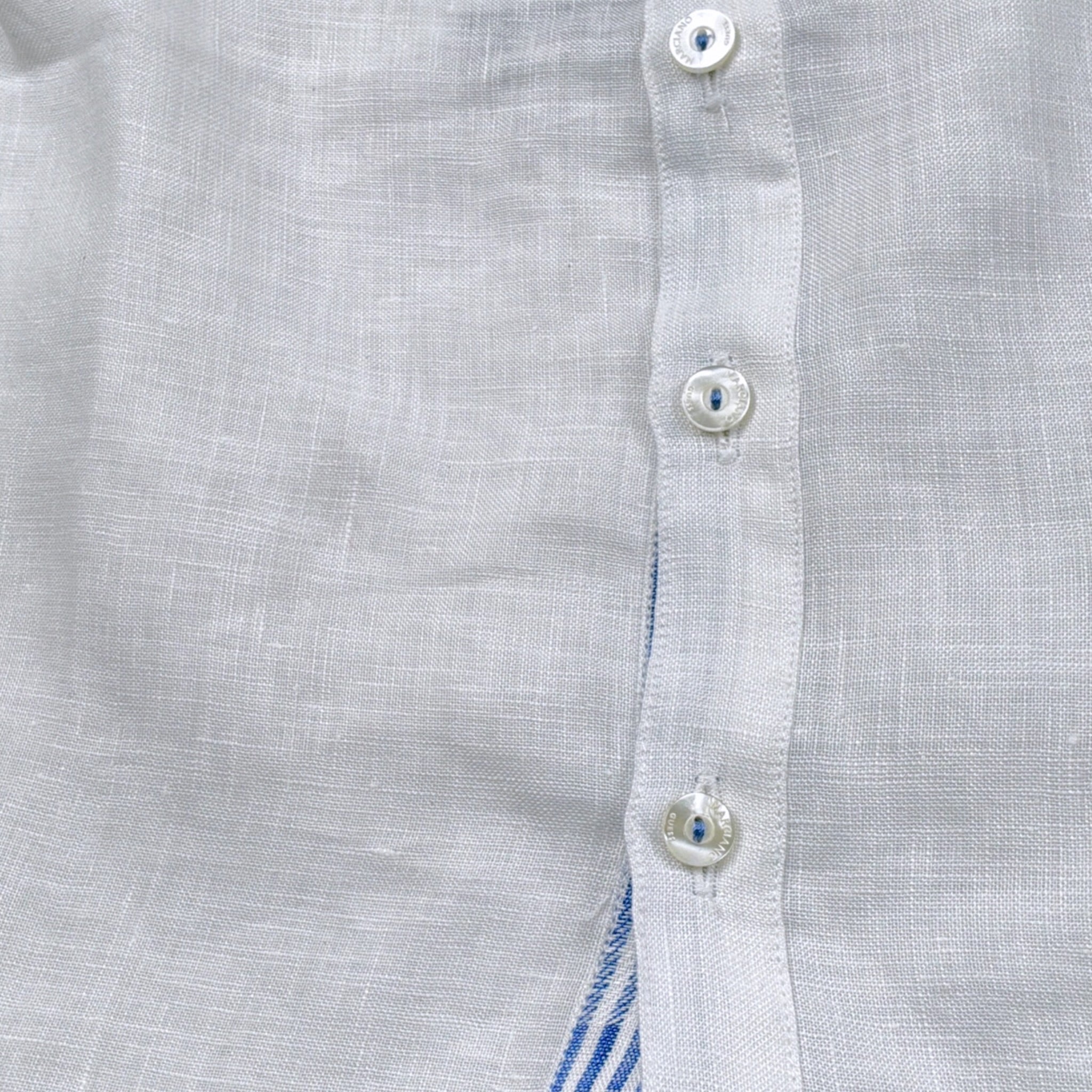 Marciano Camicia tinta unita con Colletto Coreano Bianco per Bambino N91H14WBM50 BIANCO MARCIANO 