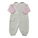 Marlu' Tutina Manica Lunga Bicolore Bianco/Rosa per Neonata IB6510X BIANCO/ROSA MARLU' 