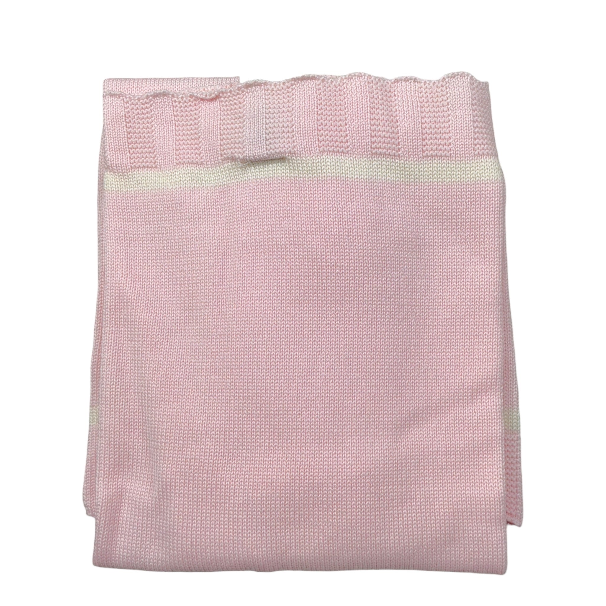 Marlu' Coperta tinta unita con Applicazioni Rosa per Neonata IB6580 ROSA MARLU' 