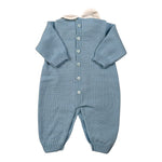 Marlu' Tutina tinta unita con Fantasia Azzurro per Neonato IB6710 AZZURRO MARLU' 