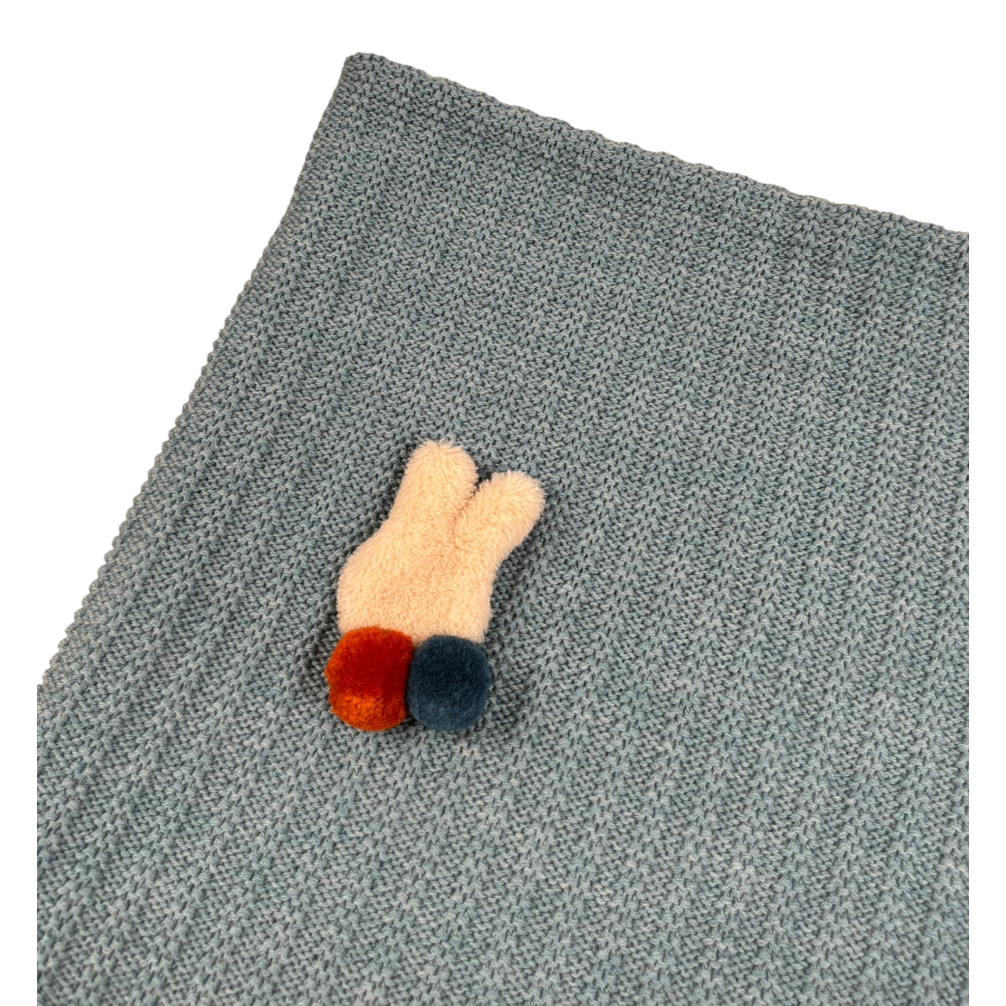 Marlu' Coperta tinta unita con Applicazioni Azzurro per Neonato IB7180 AZZURRO MARLU' 