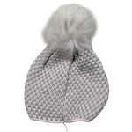 Marlu' Cappello tinta unita con Pon Pon Rosa per Neonata IF1971 ROSA MARLU' 