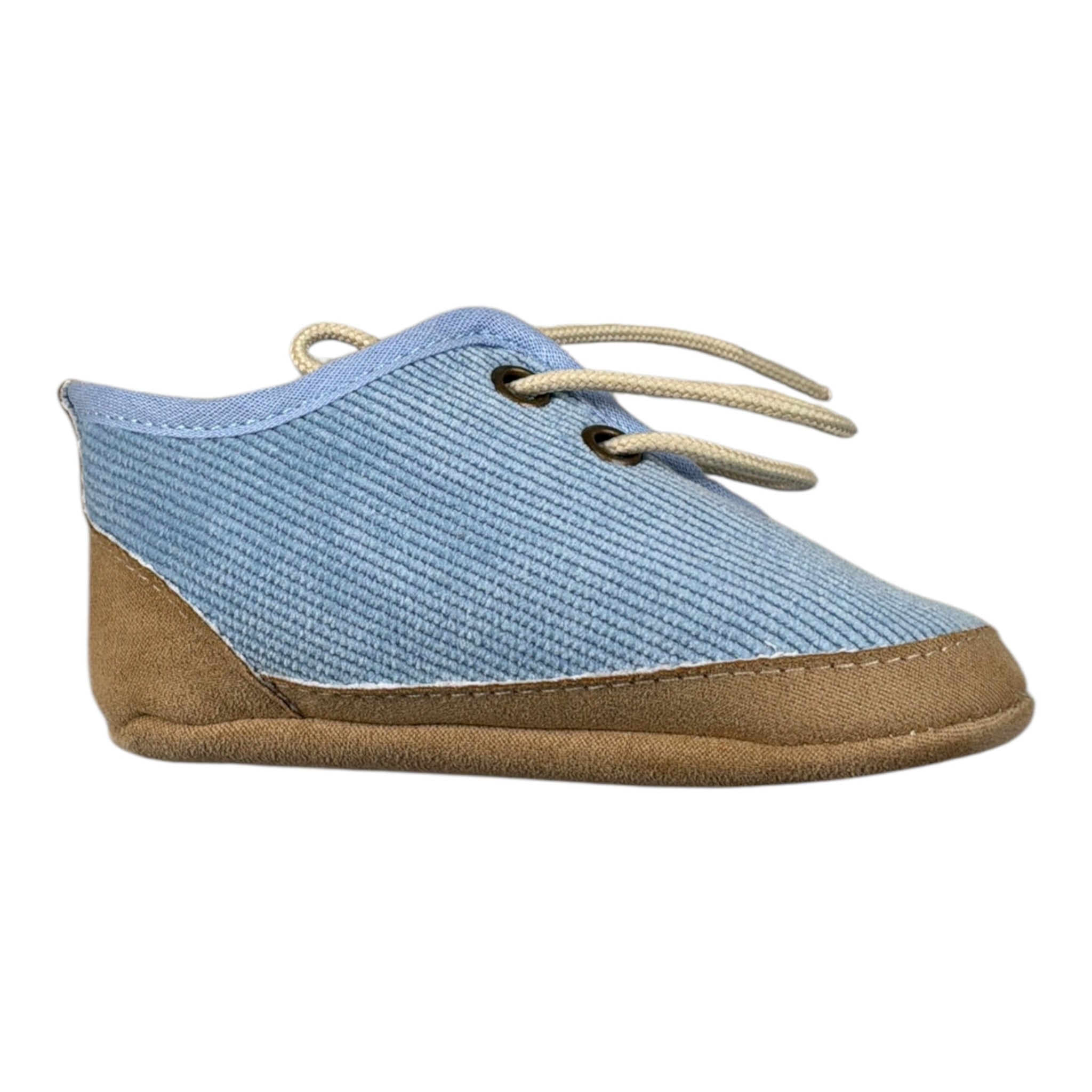 Marlu' Scarpine Bicolore con Lacci Azzurro per Neonato IK200SC AZZURRO MARLU' 