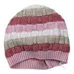 Marlu' Cappello Tricolore con Fantasia A Righe Rosa per Neonata IN2371BT ROSA MARLU' 