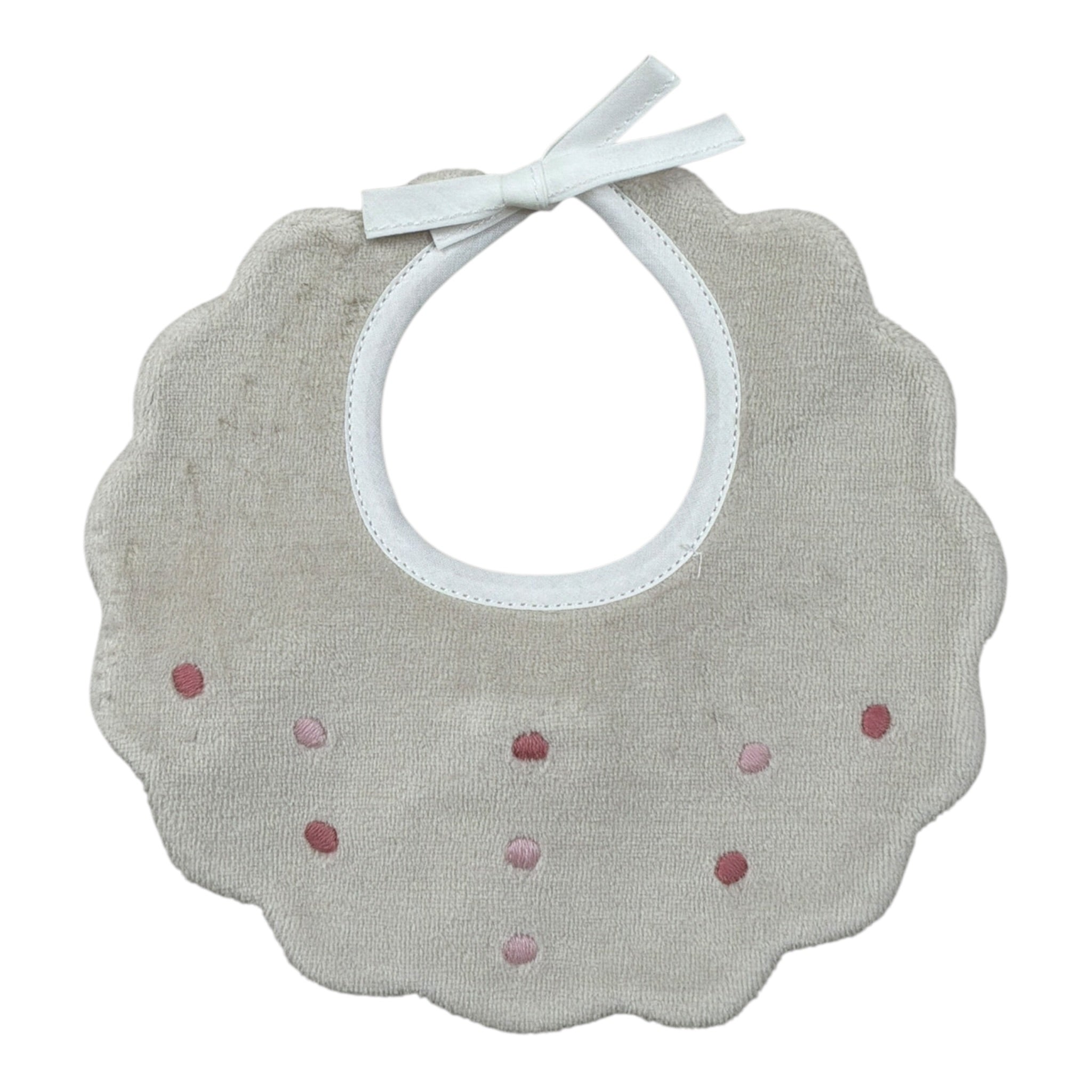 Marlu' Bavetta tinta unita Beige per Neonata IN23BAV1 BEIGE MARLU' 