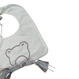 Marlu' Bavetta tinta unita con Stampa Bianco per Neonato IN53BAV BIANCO MARLU' 