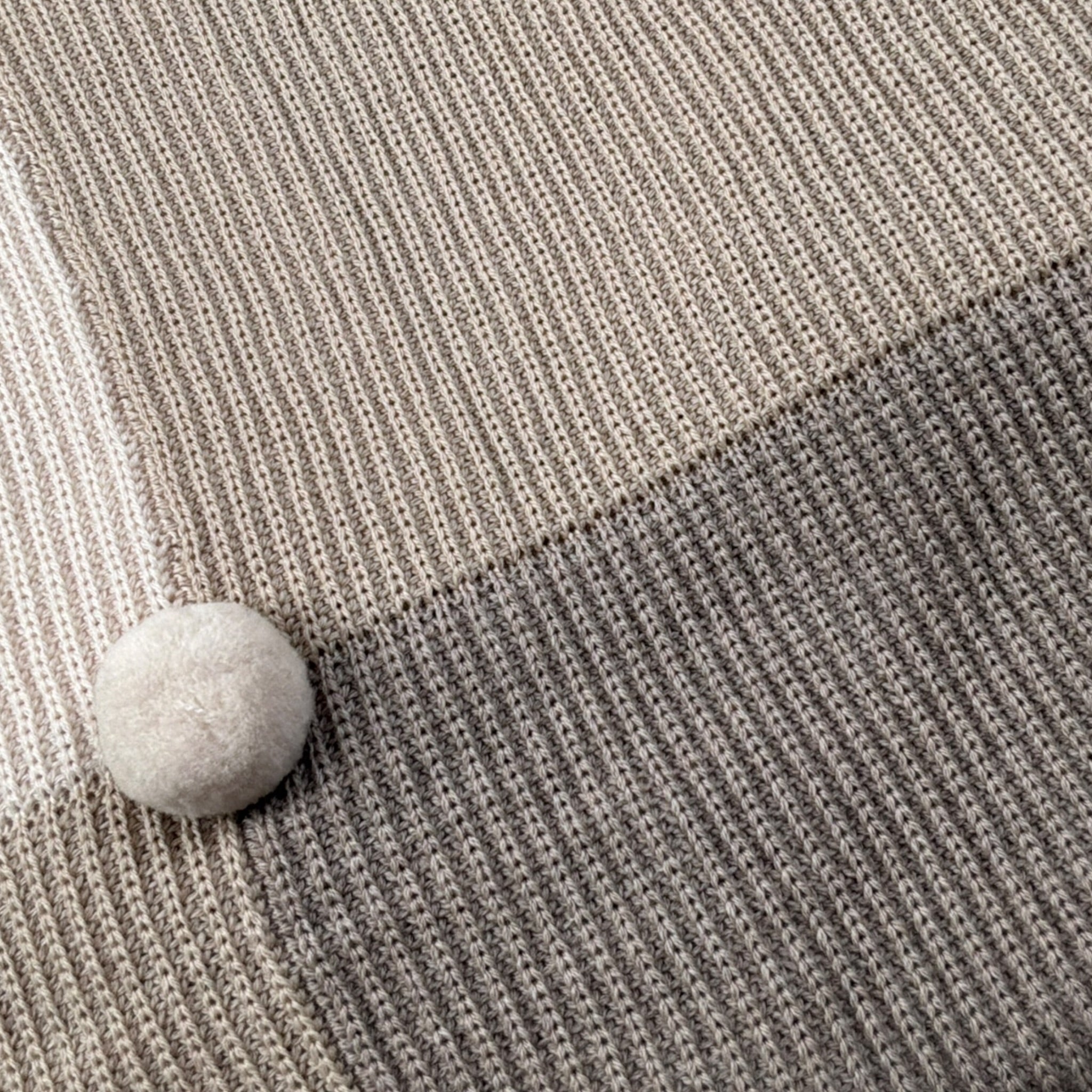 Marlu' Coperta tinta unita In Filo Beige per Neonata IN5680 BEIGE MARLU' 