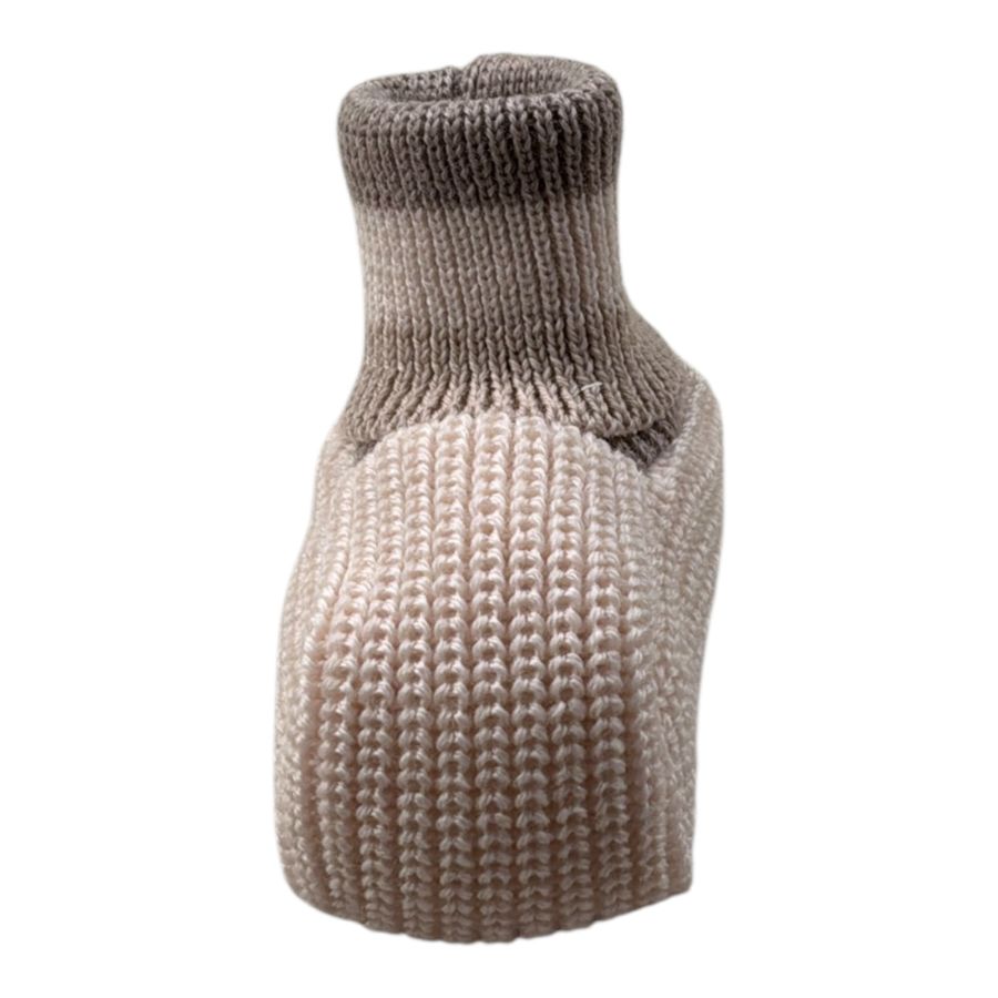Marlu' Babbucce tinta unita In Maglia Beige per Neonato IN56SS BEIGE MARLU' 