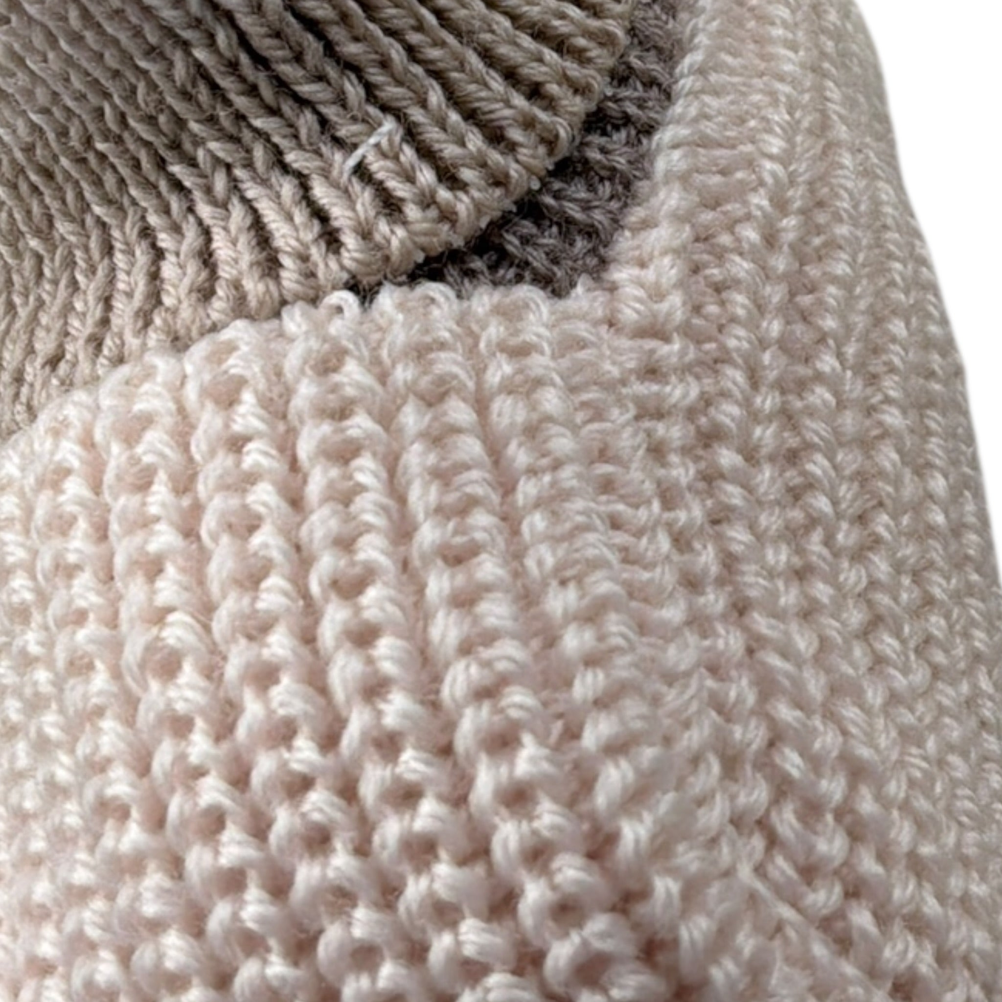 Marlu' Babbucce tinta unita In Maglia Beige per Neonato IN56SS BEIGE MARLU' 