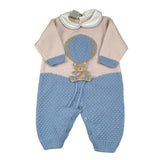 Marlu' Tutina tinta unita con Stampa Beige per Neonato IN57100 BEIGE MARLU' 