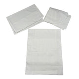 Marlu' Set 3Pz Lenzuola tinta unita con Stampa Bianco per Neonata IN57LE BIANCO MARLU' 