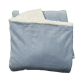 Marlu' Coperta Bicolore In Ciniglia Azzurro per Neonato IN5981O AZZURRO MARLU' 