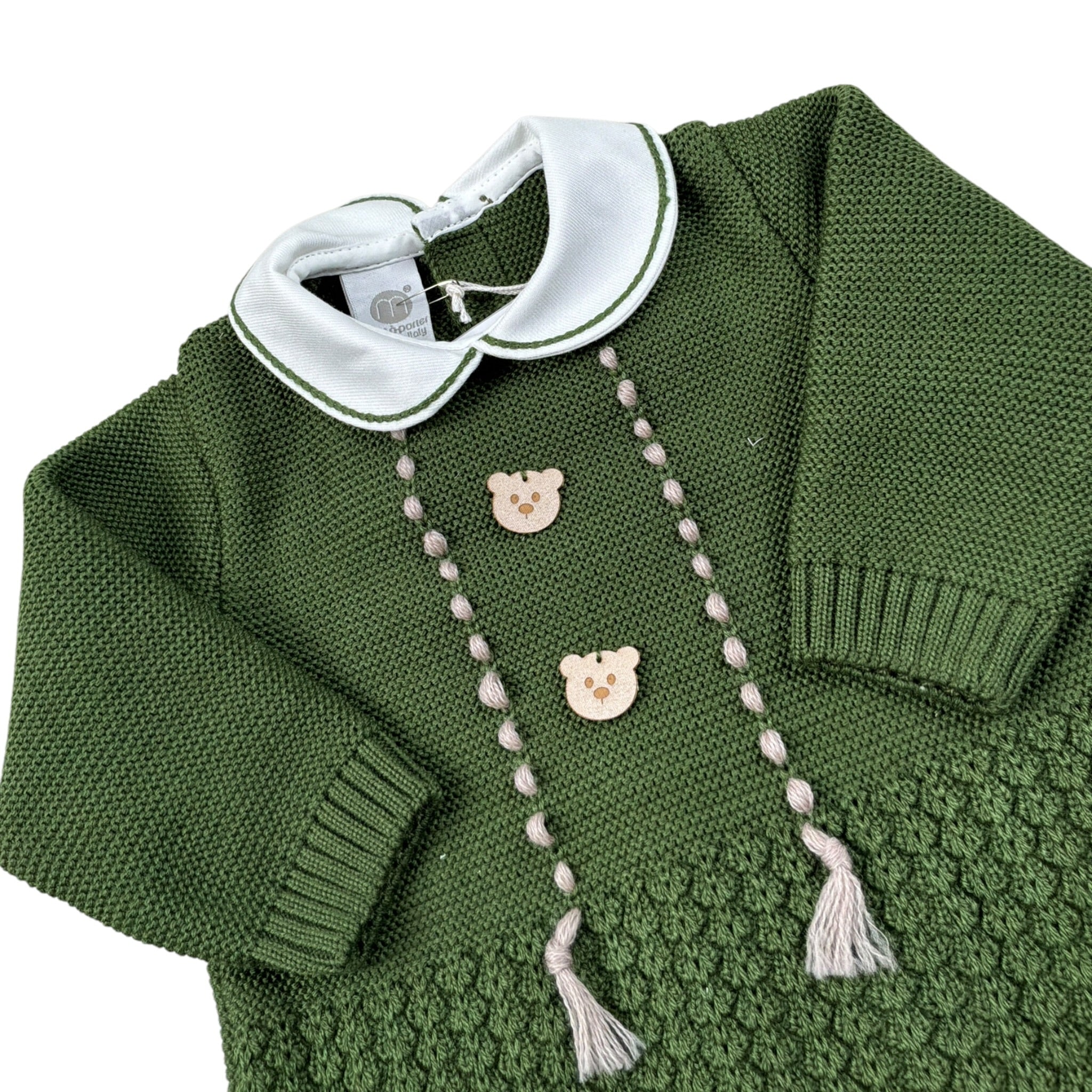 Marlu' Tutina tinta unita In Filo Verde per Neonata IN6210 VERDE MARLU' 