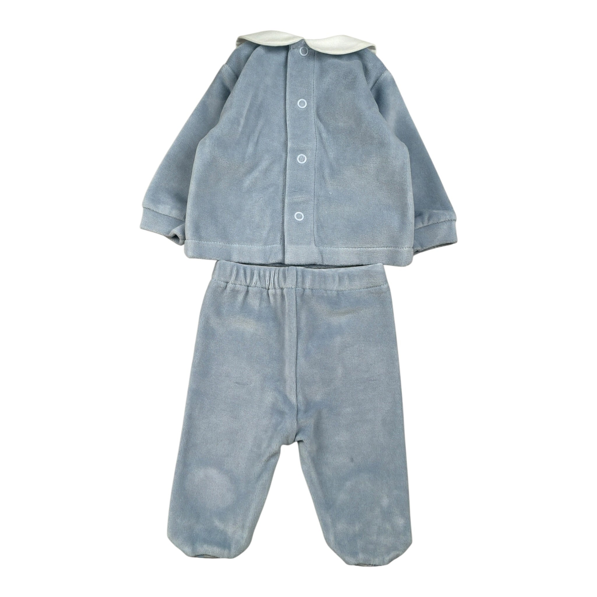 Marlu' Completo 2Pz Maglia-Ghettina Azzurro per Neonato IN7051 AZZURRO MARLU' 