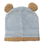 Marlu' Cappello tinta unita con Orecchie Azzurro per Neonato IN7073 AZZURRO MARLU' 