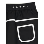 Marni Gonna tinta unita con Logo Nero per Bambina M01507 NERO MARNI 