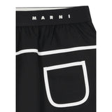 Marni Gonna tinta unita con Logo Nero per Bambina M01507 NERO MARNI 