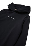 Marni Felpa Chiusa con Cappuccio tinta unita con Logo Nero per Bambina M01576 NERO MARNI 