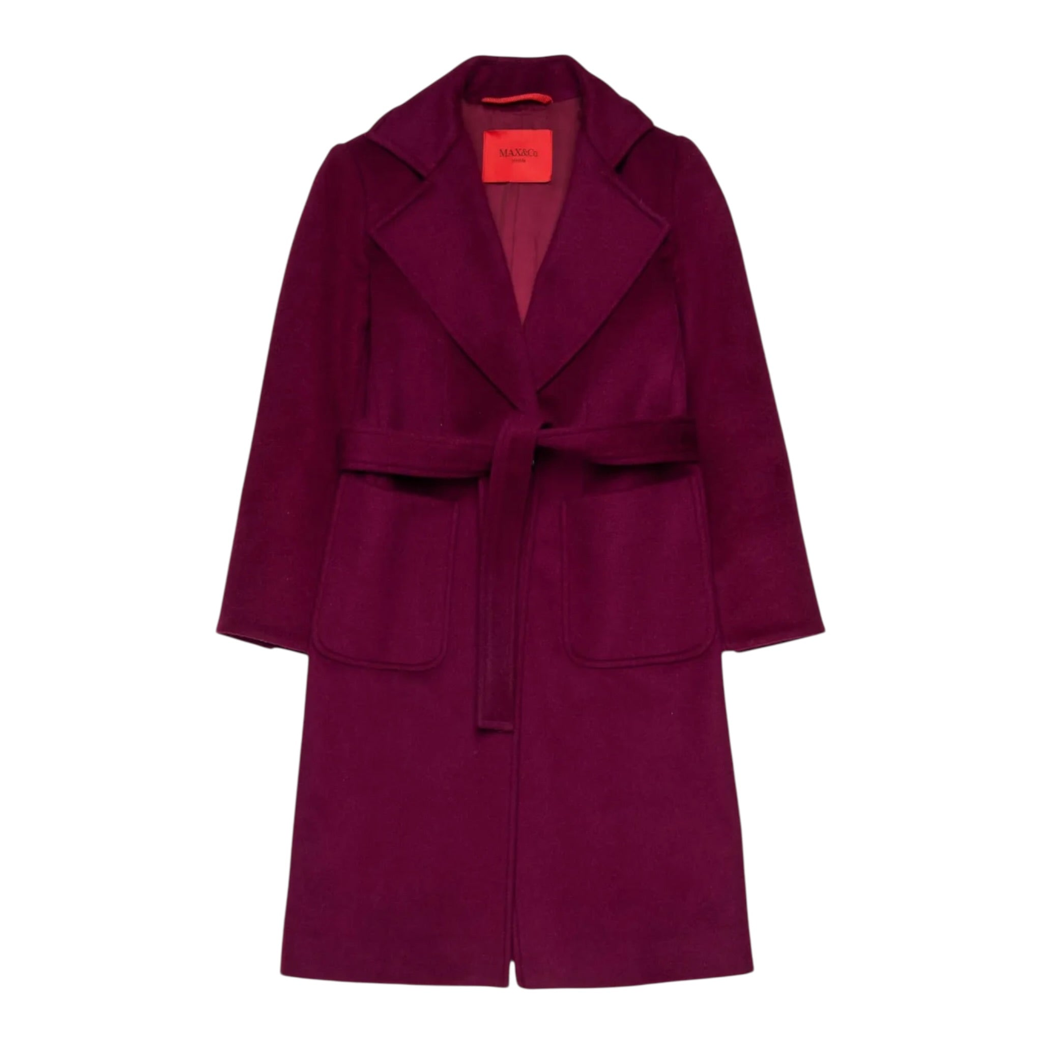 Max&Co. Cappotto tinta unita Bordeaux per Bambina MX0001 BORDEAUX MAX&Co. 