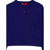 Max&Co. Maglia tinta unita con Stampa Blu per Bambina MX0003 BLU MAX&Co. 