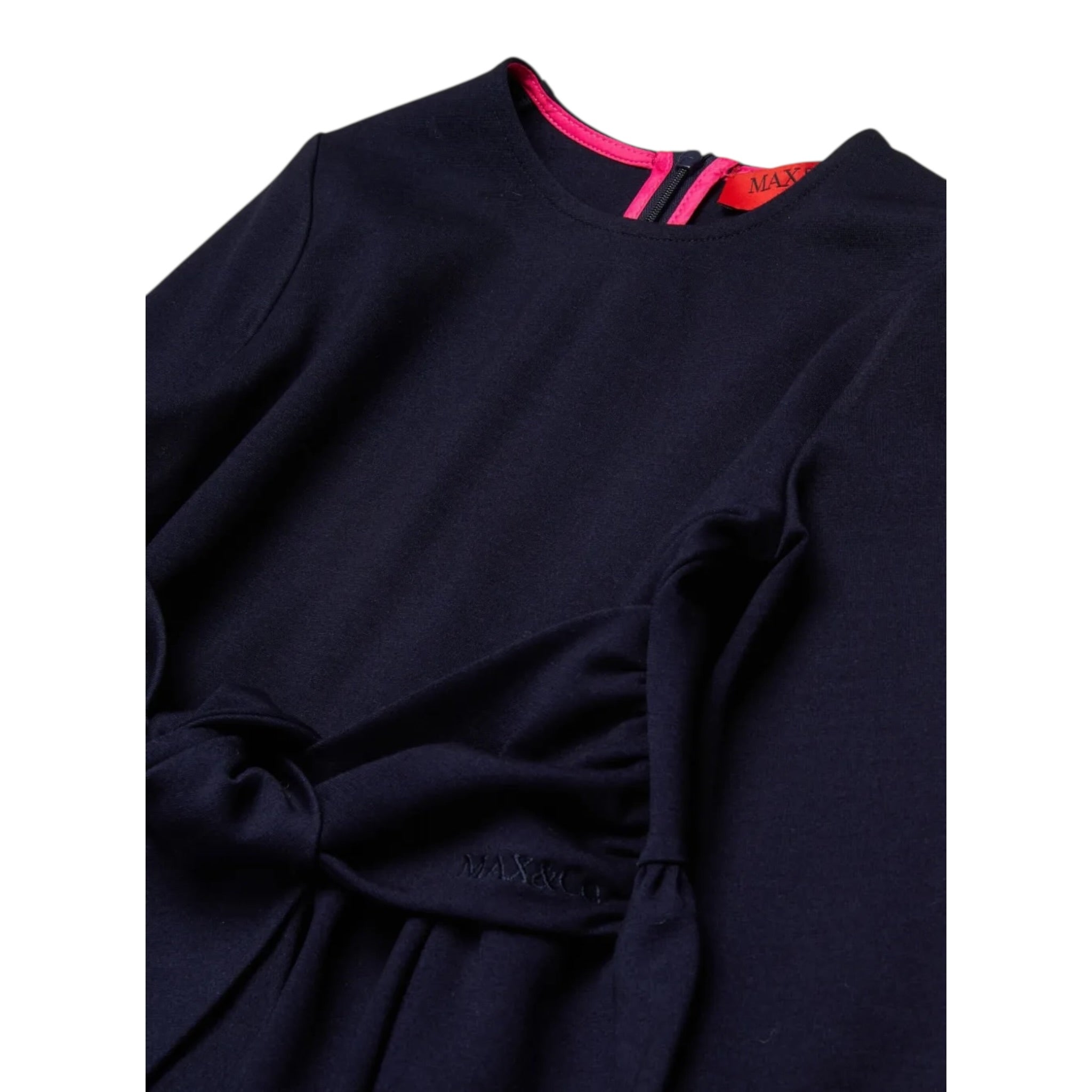Max&Co. Abito tinta unita Girocollo Blu per Bambina MX0206 BLU MAX&Co. 