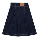 Max&Co. Gonna tinta unita In Denim Blu per Bambina MX0215 BLU MAX&Co. 