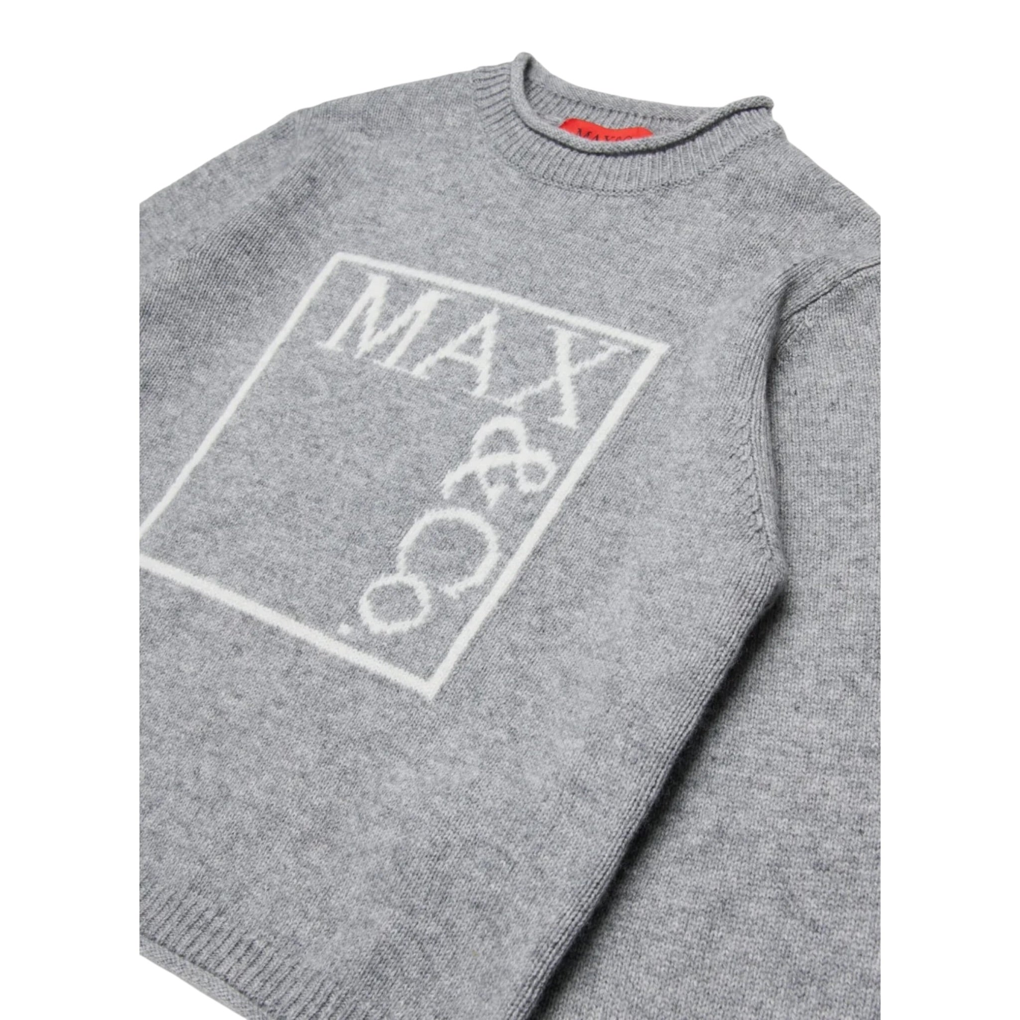 Max&Co. Maglia Girocollo tinta unita con Stampa Grigio per Bambina MX0233MX00H GRIGIO MAX&Co. 
