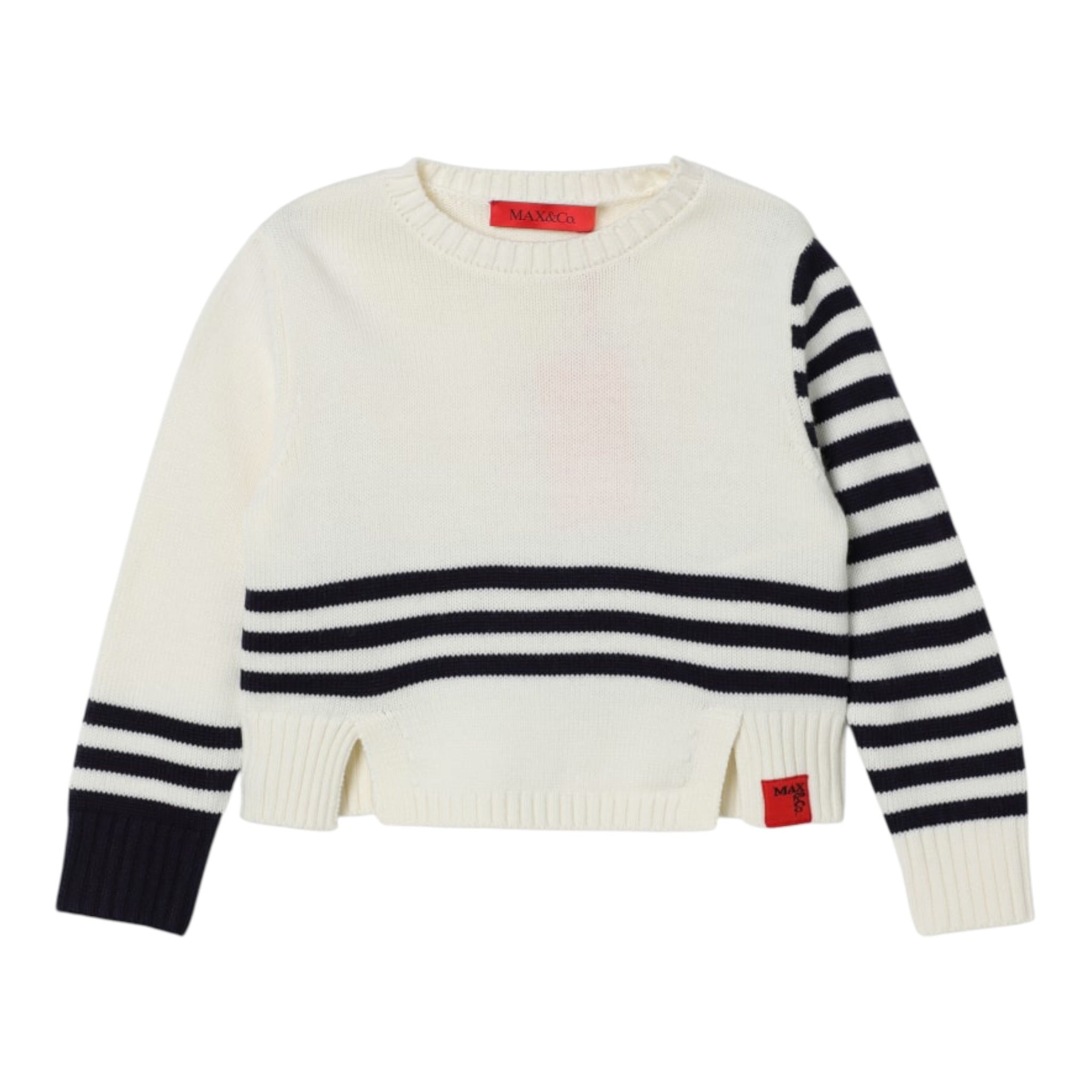 Max&Co. Maglia tinta unita con Stampa Panna per Bambina MX0234X PANNA MAX&Co. 