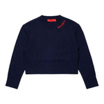 Max&Co. Maglia tinta unita con Stampa Blu per Bambina MX0251X BLU MAX&Co. 