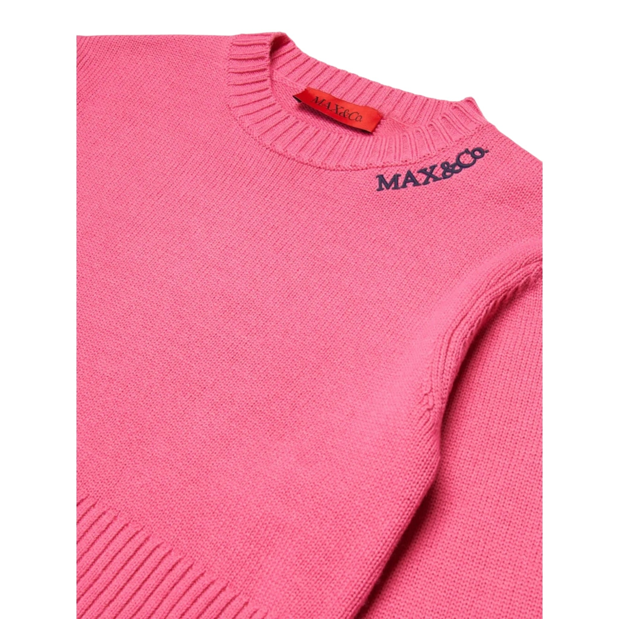 Max&Co. Maglia tinta unita con Stampa Fuxia per Bambina MX0251X FUXIA MAX&Co. 