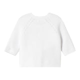 Mayoral Cardigan tinta unita con Trafori Bianco per Neonato 1307 BIANCO MAYORAL 
