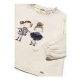 Mayoral Shirt tinta unita con Stampa Beige per Neonata 2075 BEIGE MAYORAL 