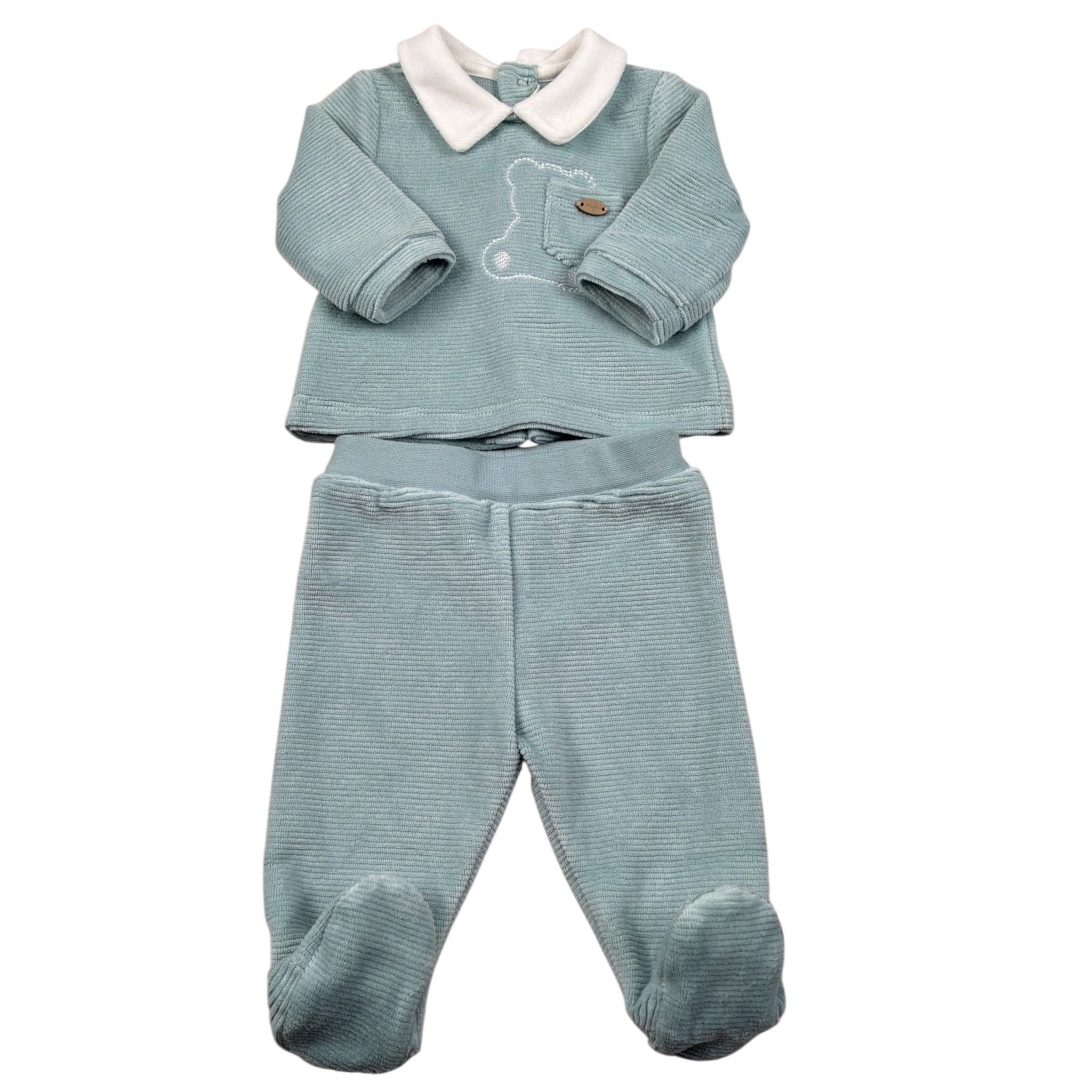 Mayoral Completo 2Pz Ghettina-Maglia In Ciniglia Azzurro per Neonato 256267 AZZURRO MAYORAL 
