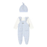 Mayoral Set Tutina-Cappello Bicolore Bianco/Azzurro per Neonato 2609 BIANCO/AZZURRO MAYORAL 