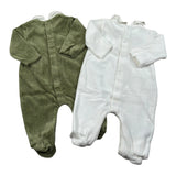 Mayoral Set Tutine Bicolore Bianco/Verde per Neonata 2702 BIANCO/VERDE MAYORAL 