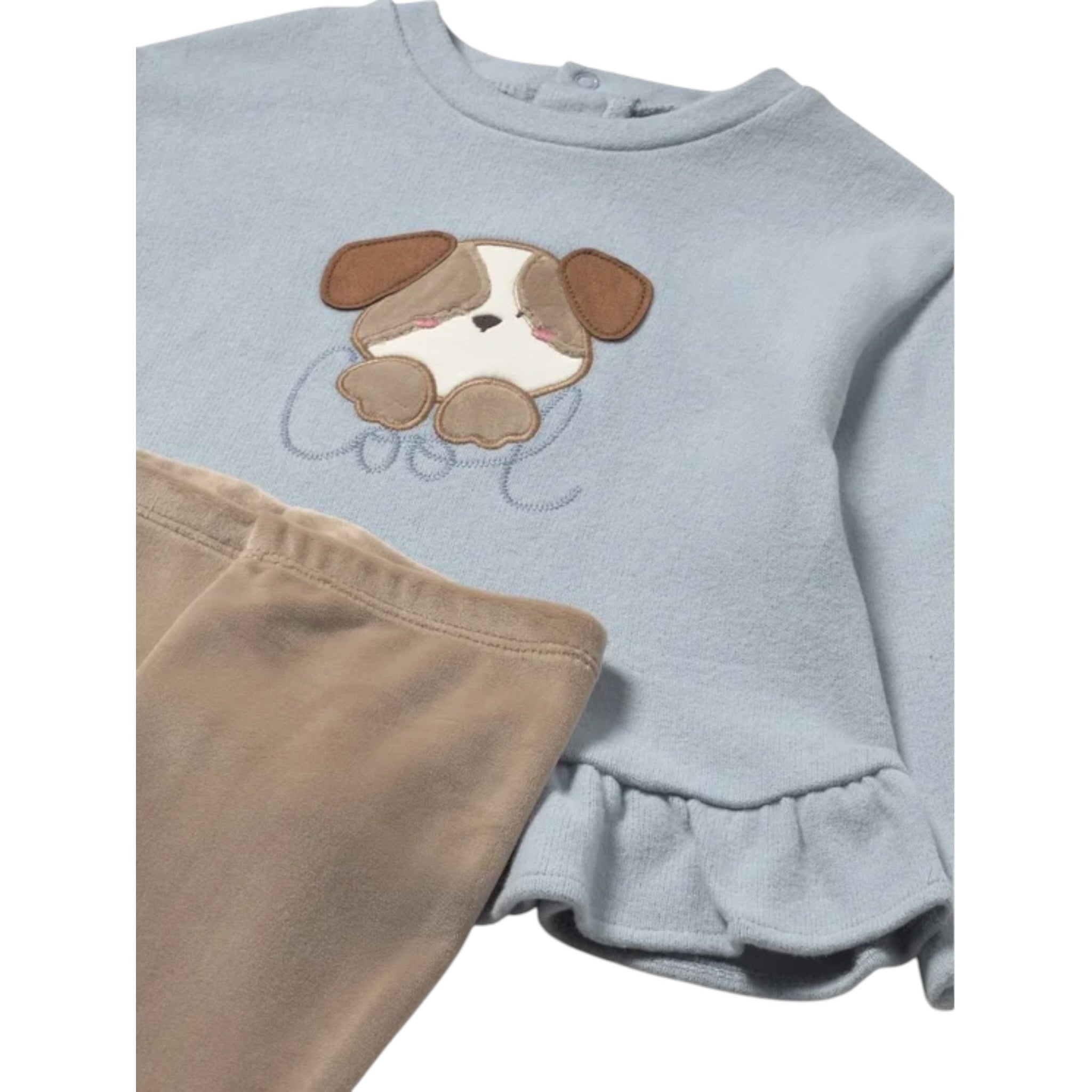 Mayoral Completo 2Pz Leggins-Maglia Azzurro/Beige per Neonata 2738 AZZURRO/BEIGE MAYORAL 