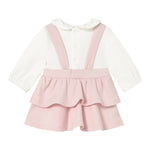 Mayoral Abito Bicolore con Pois Bianco/Rosa per Neonata 2801 BIANCO/ROSA MAYORAL 