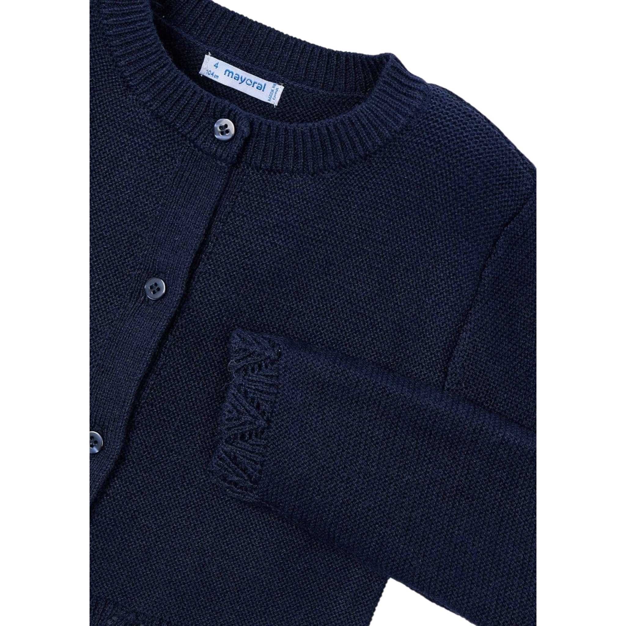 Mayoral Cardigan tinta unita Blu per Bambino 4312 BLU MAYORAL 