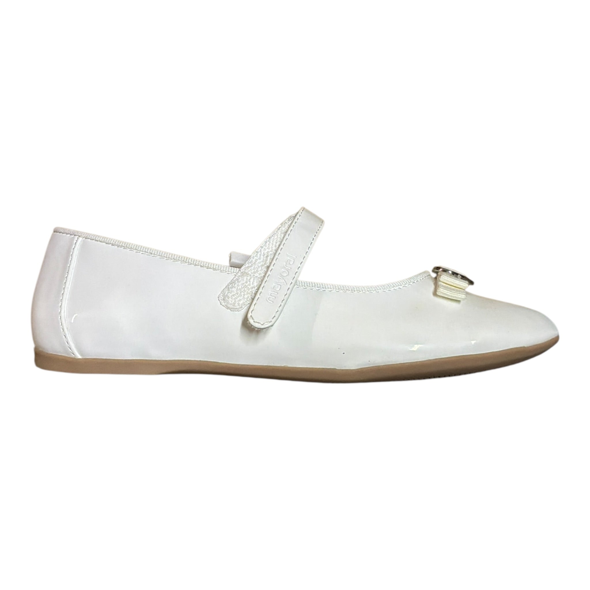 Mayoral Ballerine tinta unita con Strappo Bianco per Bambina 45343 BIANCO MAYORAL 