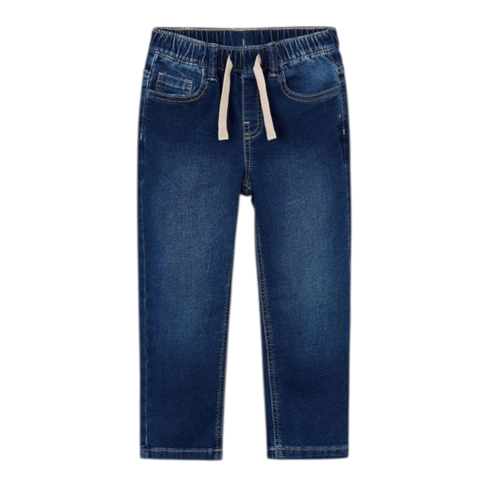 Mayoral Jeans tinta unita con Elastico In Vita Blu per Bambino 4566 BLU MAYORAL 