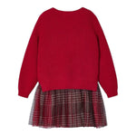 Mayoral Abito Giromanica tinta unita con Maglia Rosso per Bambina 4915 ROSSO MAYORAL 