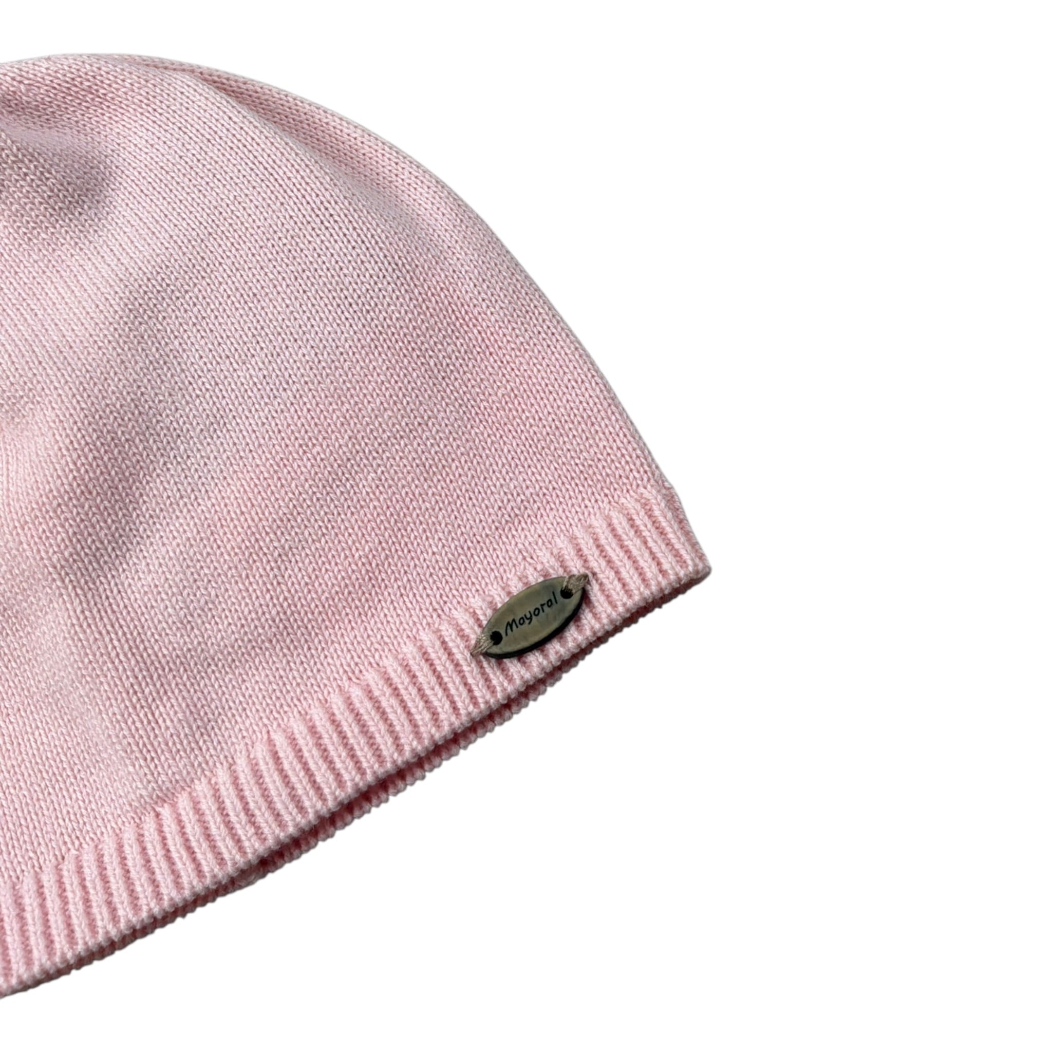 Mayoral Cappello tinta unita con Pon Pon Rosa per Neonata 9936F ROSA MAYORAL 