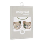 Mayoral Set 2 Bavette Bianco per Neonato 9950 BIANCO MAYORAL 