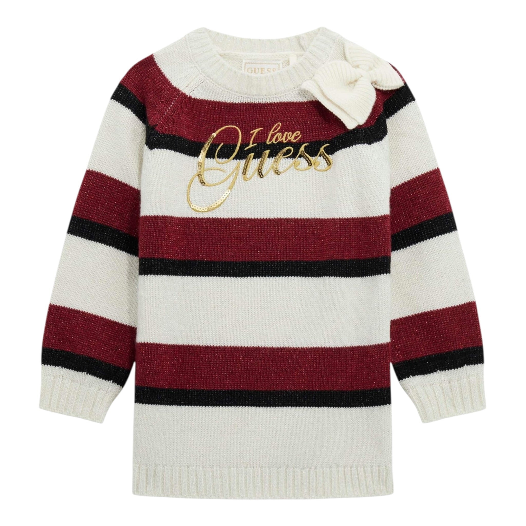 Guess Abito Manica Lunga Tricolore Multicolor per Neonata A5BK09Z2V70 MULTICOLOR GUESS 