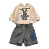 Meilisa Bai Completo 2 Pezzi Felpa-Short Beige per Neonata FL66488 BEIGE MEILISA BAI 